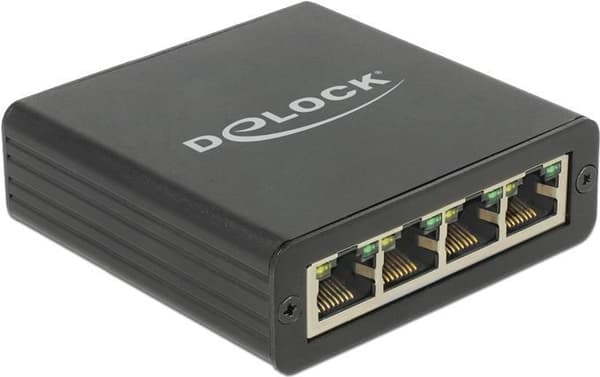 DeLock Adapter USB 3.0 > 4 x Gigabit LAN - Nätverksadapter - USB 3.0 - Gigabit Ethernet x 4