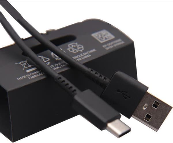 Samsung - datakaapeli / latauskaapeli - USB Type C - Galaxy 10/10e/10+ - 1,2 m - musta (EP-DG970BBE)