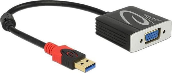 DeLOCK USB3.0–VGA-sovitin - 0,20 metriä