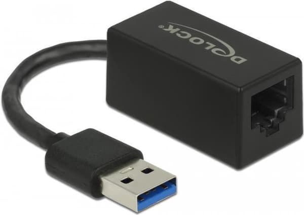 Delock - Netværksadapter - USB 3.2 Gen 1 - Gigabit Ethernet x 1 - sort (66039)
