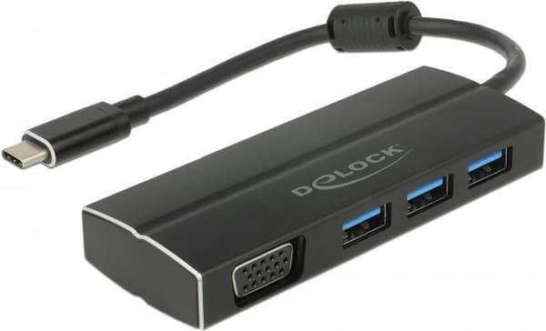 DeLOCK - Detailpakke - Dockingstation - USB-C 3.1 / Thunderbolt 3 - VGA (63932)