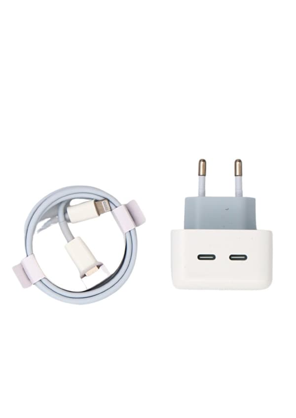 35W Laddare med dubbla uttag + kabel