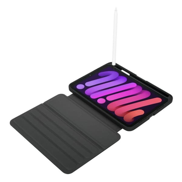 Targus Click-In - Flip cover til tablet - sort - ekstremt tyndt design - til Apple iPad mini (6. generation)