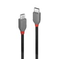Miniatyrbild 1 av 5: Lindy 3m USB 2.0 Typ C till Micro-B-kabel, Anthra Line Typ C hane till Micro-B hane (36893)