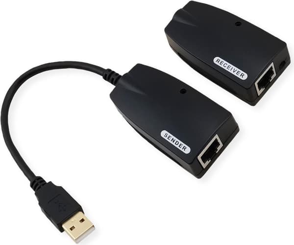 VALUE USB 2.0-förlängning via RJ45, max 50m