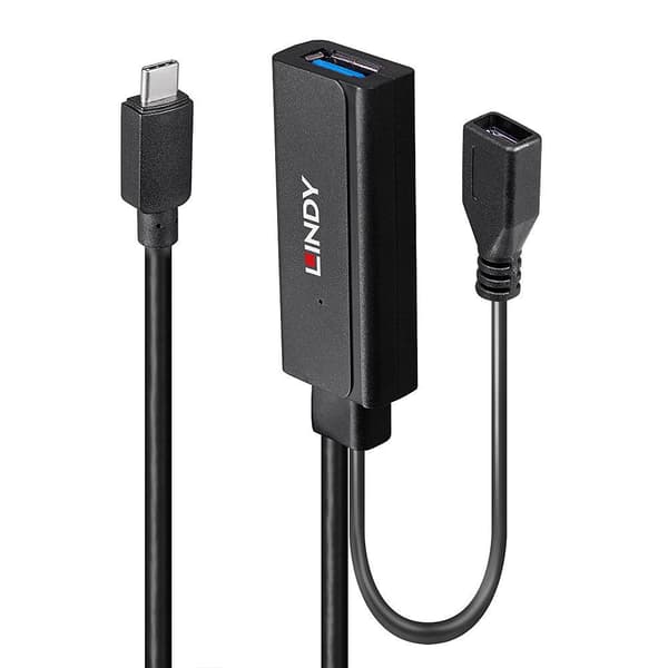 Lindy 43344 Interface Hub USB 3.2 Gen 1 (3.1 Gen 1) Type-C 5000 Mbit/s Svart (43344)