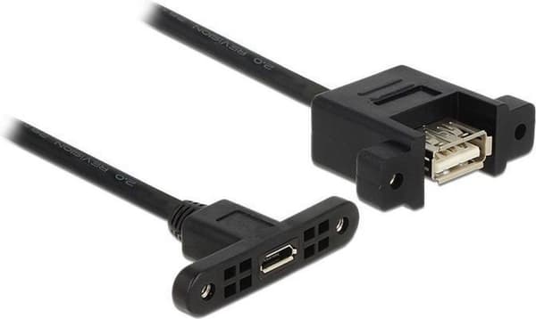 Delock - USB 2.0 A hane till USB 2.0 Micro hane - 0,25 m