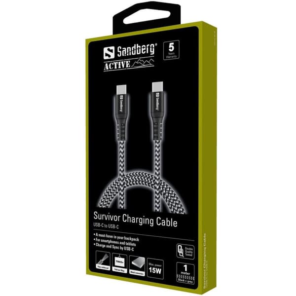 Sandberg Survivor USB-C- USB-C Kabel 1M