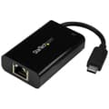 Miniatyrbild 1 av 5: StarTech.com USB-C till Gigabit Ethernet-adapter med Power Delivery 2.0 - USB-C GbE-nätverksadapter med RJ45-port och USB PD-laddning - Nätverksadapte