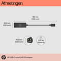 Miniatyrbillede 1 af 2: HP USB-C til RJ45 Adapter G2 - netværksadapter - USB-C - Gigabit Ethernet x 1