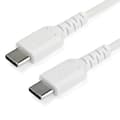 Pikkukuva 1 / 5: StarTech.com StarTech.com 1 m / 3,3 jalkaa USB C -kaapeli - Valkoinen - Aramidikuitu - USB-kaapeli - USB-C (M) suoraan USB-C (M) suoraan - Thunderbolt