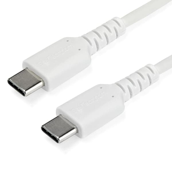 StarTech.com StarTech.com 1 m / 3,3 jalkaa USB C -kaapeli - Valkoinen - Aramidikuitu - USB-kaapeli - USB-C (M) suoraan USB-C (M) suoraan - Thunderbolt