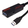 Miniatyrbild 1 av 6: ROLINE USB 3.2 Gen 1 aktiv repeaterkabel, svart, 20 m