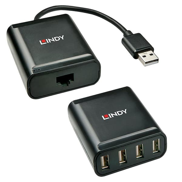 LINDY USB 2.0 Cat.5 Extender - USB-förlängning - USB, USB 2.0 - upp till 60 m