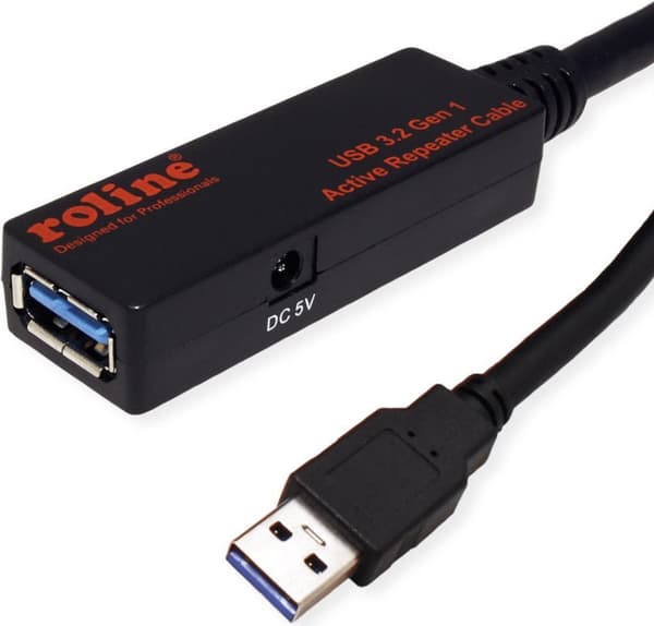 ROLINE 12.04.1071 USB-kabel 15 m USB 3.2 Gen 1 (3.1 Gen 1) USB A svart (12.04.1071)