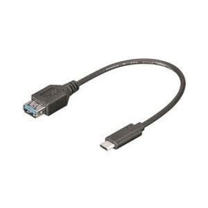 M-CAB - USB-kabel - 24-stifts USB typ C (M) - 9-stifts USB typ A (W) - 20 cm (USB 3.1) (7001305)
