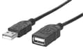 Miniatyrbild 1 av 3: Manhattan Hi-Speed  - USB-förlängningskabel - USB (M) till USB (W) - USB 2.0 - 300 V - 0.5 A - 1 m - gjuten - svart