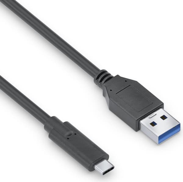 PureLink iSeries Premium - USB-kabel - USB-C (M) til USB Type A (M) - USB 3.1 Gen 2 - 50 cm - rund - sort
