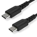 Miniatyrbillede 1 af 4: StarTech 2 m / 6,6 fod. USB C-kabel - Sort - Aramidfiber - USB-kabel - USB-C (M) Lige til USB-C (M) Lige - Thunderbolt 3 / USB 2.0 - 2 m - Sort