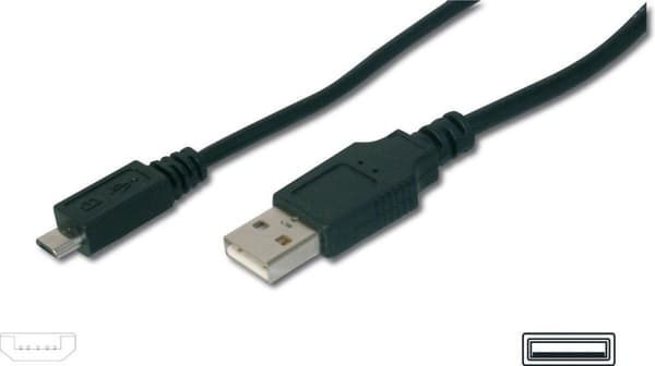 ASSMANN Electronic - USB 2.0 A Uros USB 2.0 Micro Male - 1 m