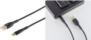 shiverpeaks PRO Series II USB 2.0-kabel, C-kontakt - A-kontakt 1,0 m, guldpläterade kontakter, bandbredd: upp till 480 Mbit/s, - 1 st (BS20-71025)