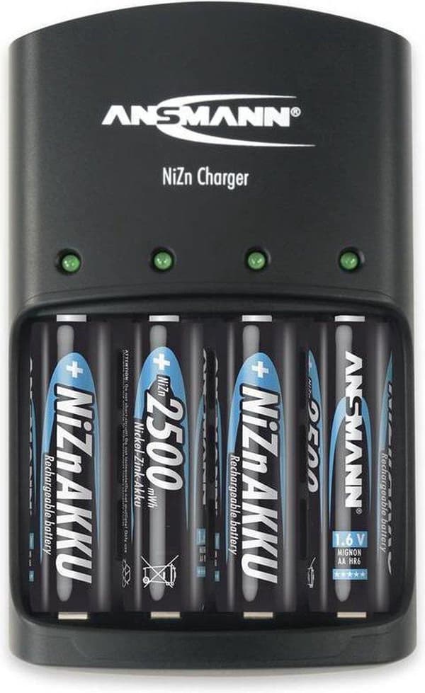 Ansmann Charger NiZn Batterioplader NiZn AAA (blyant), AA (penlite) Sort