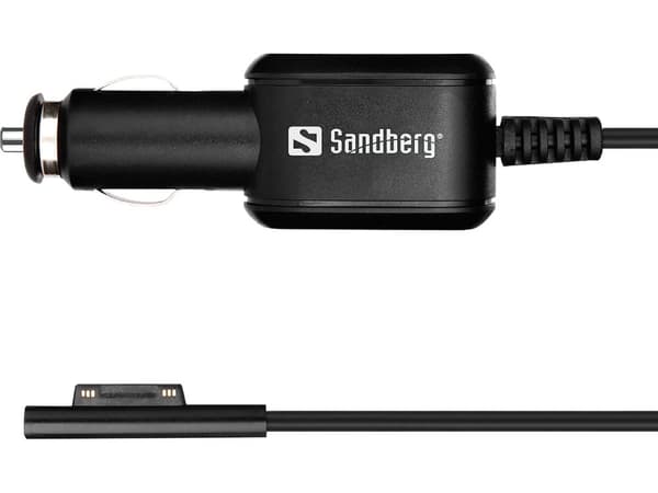 Sandberg Car Charger Surface Pro 3-7 musta