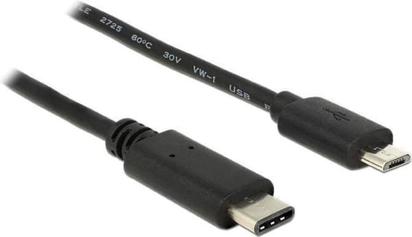 Delock - USB-C hane till USB 2.0 Micro hane - 1 m