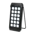 Miniatyrbillede 2 af 6: LogiLink Mobile ekstra batteri med solcelle, 10.000 mAh, sort med indbygget LED lommelygte, med foldbart stativ, - 1 stk (PA0273)