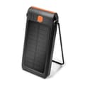 Miniatyrbillede 1 af 6: LogiLink Mobile ekstra batteri med solcelle, 10.000 mAh, sort med indbygget LED lommelygte, med foldbart stativ, - 1 stk (PA0273)