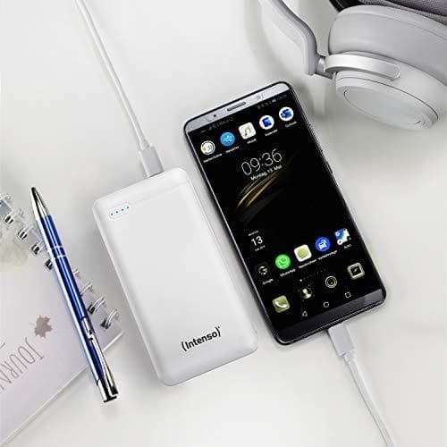Intenso XS20000 - Powerbank - 20000 mAh - 3,1 A - 2 udgangsporte (USB, USB-C) - hvid (7313552)