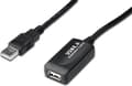 Miniatyrbillede 1 af 5: Digitus USB-kabel USB 2.0 USB-A-stik, USB-A-stik 15,00 m Sort Med USB, Med forlængerkabel
