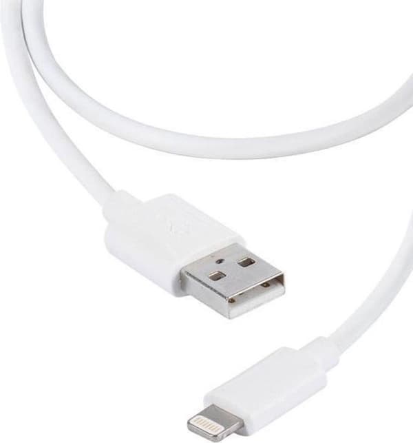 Vivanco USB-kabel USB 2.0 USB-A-kontakt, Apple Lightning-kontakt 2,00 m Vit