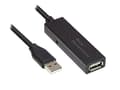 Miniatyrbild 1 av 2: Alcasa GC-M0134 USB-kabel 20 m USB A Hane Hona Svart (GC-M0134)