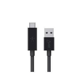Belkin USB-C 3.1 - USB A 3.1 - 0,9 m - musta