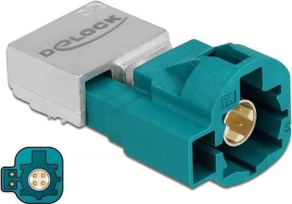 Delock HSD Z-kontakt +2 strömstift PCB (90358)