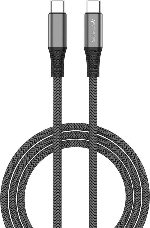 4smarts PremiumCord 100W USB-C til USB-C-kabel 5A 3M Sort
