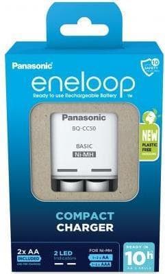 Batteri NiMH, universal oplader BQ CC50, AA/AAA (K-KJ50MCD20E) Hvid