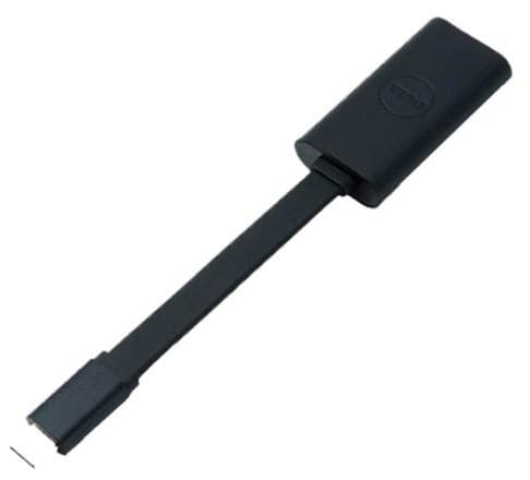 Dell - USB-kaapeli - USB 3.0 (F) USB Type-C (M) - 13,1 cm - musta - Alienware 17 R3:lle