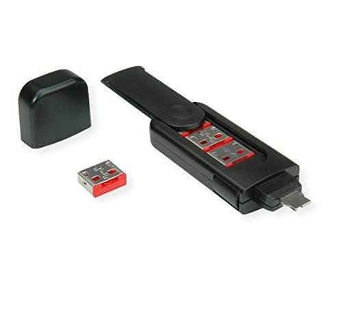 ROLINE 11.02.8330 Liitännän estävä oven estoavain USB-tyypin A musta muovi (11.02.8330)