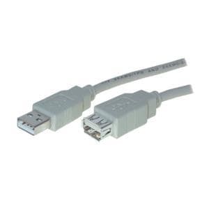 S-Conn USB 2.0 3m - USB A - USB A - Uros/naaras - Suora - Suora - Nikkeli (CO 77123)