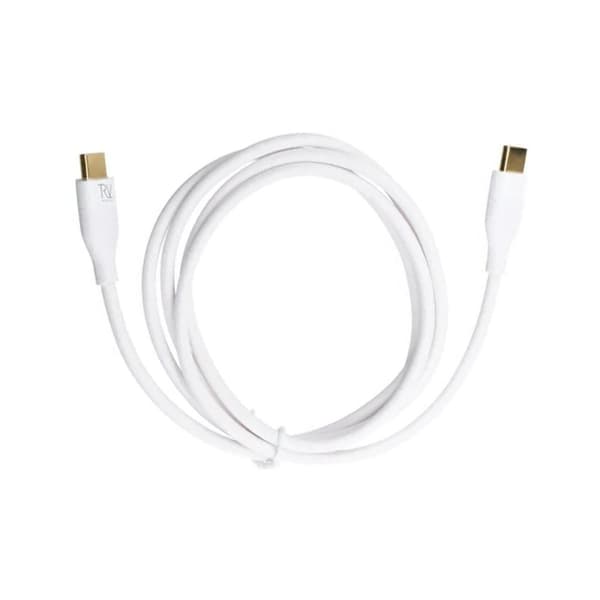 Rvelon USB-C till USB-C Kabel 2m - Vit