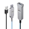 Miniatyrbillede 1 af 5: Lindy 100m Fiber Optic USB 3.0 Kabel 100m USB 3.0 Forlængelse over Fiber Optic (43346)