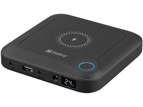 Sandberg 420-57 powerbank 24000 mAh Trådløs opladning Sort Sort