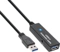 Miniatyrbillede 1 af 3: InLine aktivt USB til USB forlængerkabel - USB3.0 - op til 0,9A - 20 meter