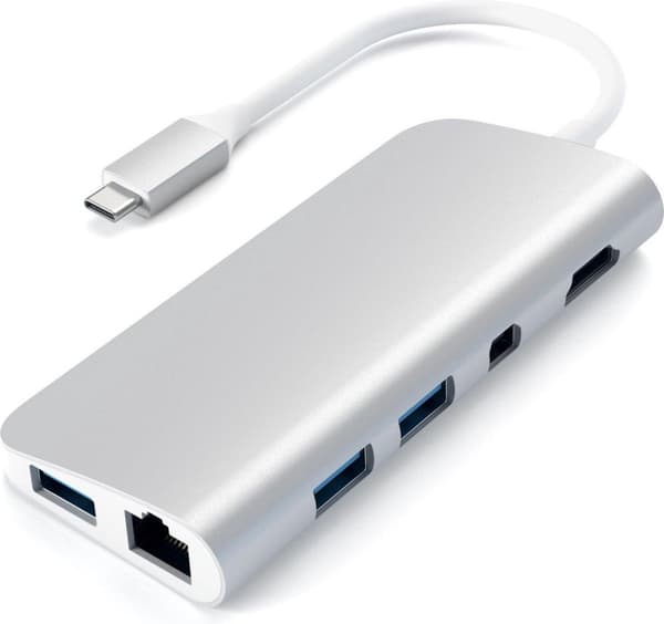 Satechi TYPE-C Multimedie Adapter - Sølv