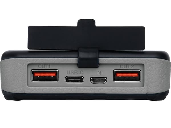 Sandberg Active 6 panel - solenergibank - Li-Pol - 20000 mAh - 74 Wh - 3 A - PD - 3 udgangsporte (2 x USB, USB-C) - på kabel: USB, USB-C
