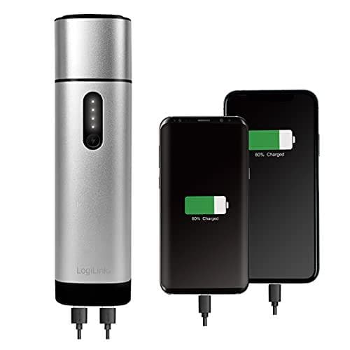LogiLink mobilt ekstra batteri, 10.000 mAh, auto jump start powerbank & auto jump start i 1, input: 5V/2A (10 Watt), - 1 stk (PA0266)