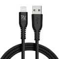 Miniatyrbild 1 av 6: Rvelon USB-A till Lightning Kabel Flätad 1m