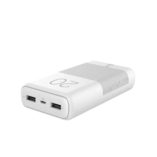 SiGN Extremt Kraftfull Q.C Powerbank 20000mAh, 2.1A - Vit